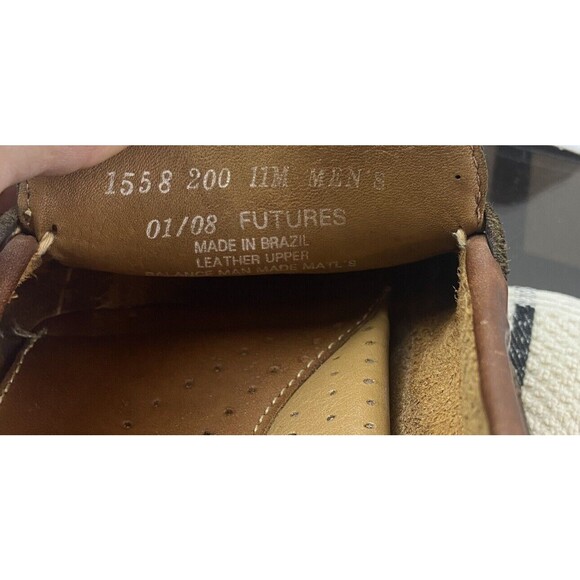 Mens Bass Flex Futures Tassle Brown Leather Slip On Shoes Size 11M - Picture 5 of 5